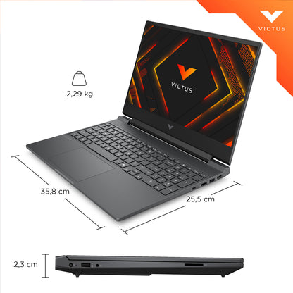 Notebook Gamer HP Victus 15-FB3026LA AMD Ryzen 7 16GB RAM 512GB SSD