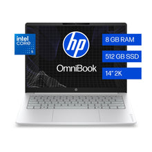 Notebook HP Omnibook 3 14-HU0050LA Intel Core 5 8GB RAM 512GB SSD 14” 2K
