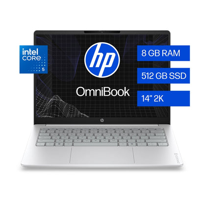 Notebook HP Omnibook 3 14-HU0050LA Intel Core 5 8GB RAM 512GB SSD 14” 2K