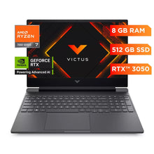 Notebook HP Gamer Victus 15-FB3018LA AMD Ryzen 7 8GB RAM 512GB SSD RTX 3050 FHD