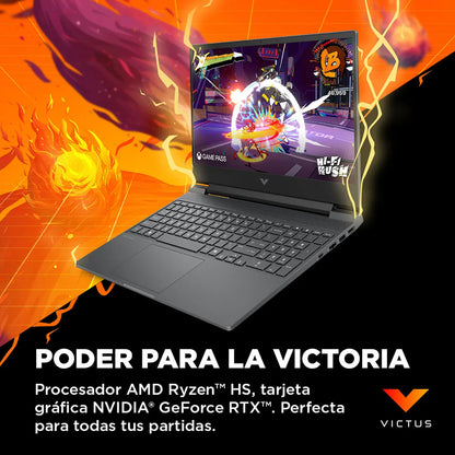 Notebook HP Gamer Victus 15-FB3018LA AMD Ryzen 7 8GB RAM 512GB SSD RTX 3050 FHD