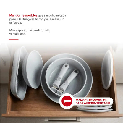 Batería de cocina Aluminio 9pzas TH-MB09R