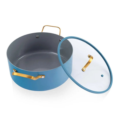 Batería de cocina Aluminio 8pzas Azul Claro TH-MB08AD