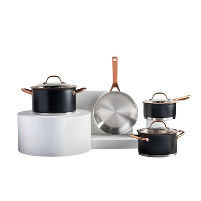 Batería de cocina Acero Inox Mate 7pzas TH-MB07NC
