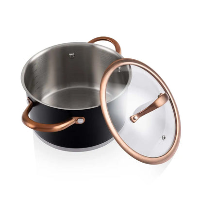 Batería de cocina Acero Inox Mate 7pzas TH-MB07NC