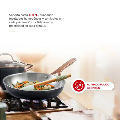 Batería de cocina Acero Inox Mate 7pzas TH-MB07NC