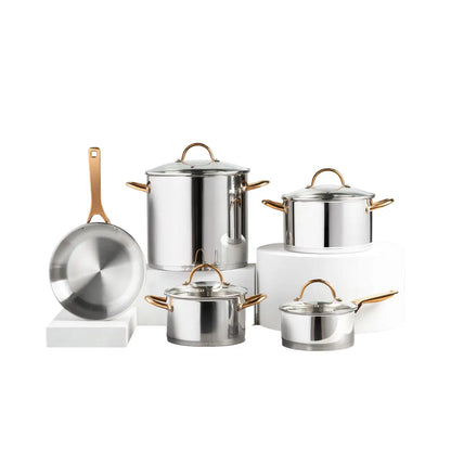 Batería de cocina Acero Inoxidable 9 piezas TH-MB09IC
