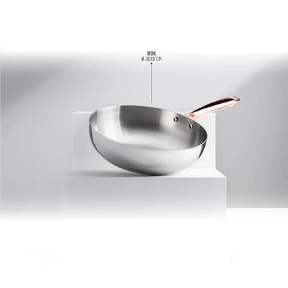 Wok 30cm Acero Inoxidable TH-MWK30I