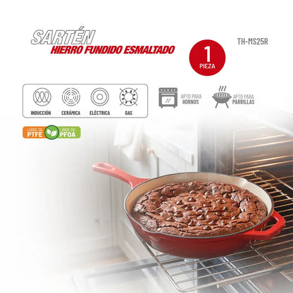 Sartén Hierro Fundido 25cm TH-MS25R