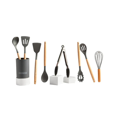 Set Utensilios De Cocina de Silicona 9pzas TH-MUT09N