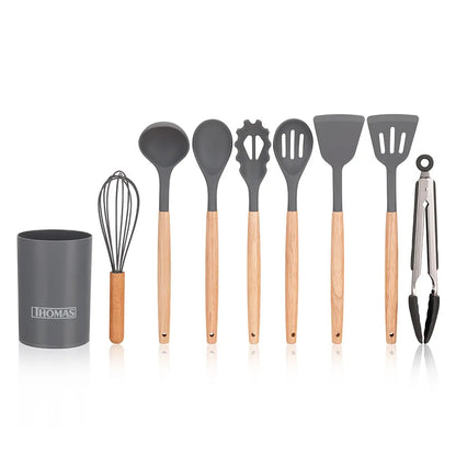 Set Utensilios De Cocina de Silicona 9pzas TH-MUT09N
