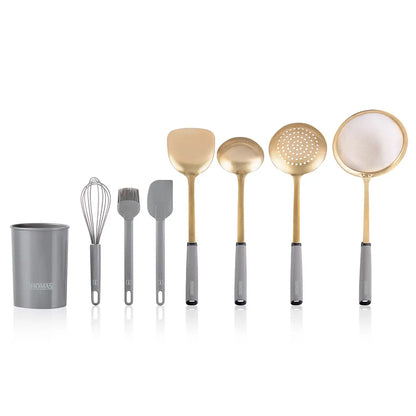 Set de 7 Utensilios Acero Inoxidable TH-MUT08D