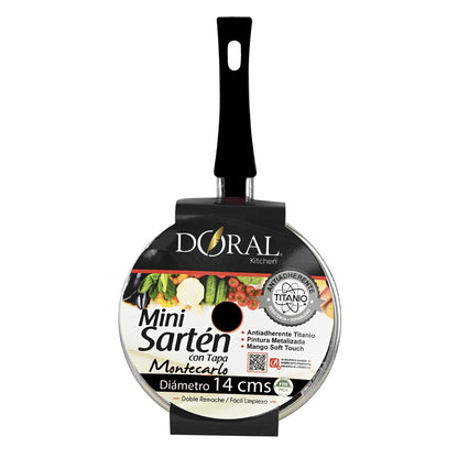 Mini Sartén con tapa Montecarlo 14 cm