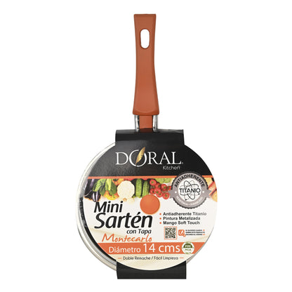 Mini Sartén con tapa Montecarlo 14 cm