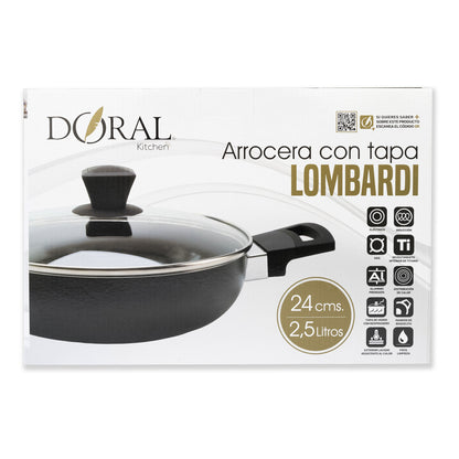 Arrocera con tapa Lombardi 24 cm