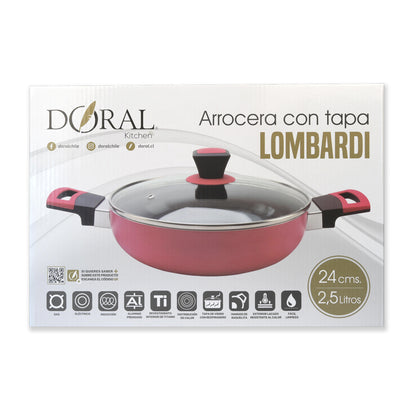 Arrocera con tapa Lombardi 24 cm