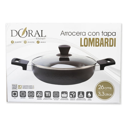 Arrocera con tapa Lombardi 26 cm