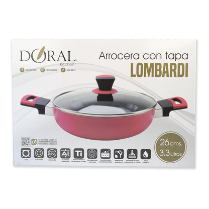 Arrocera con tapa Lombardi 26 cm