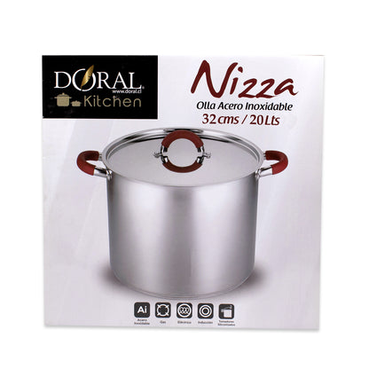 Olla Acero Inoxidable 32 cm - Línea Nizza